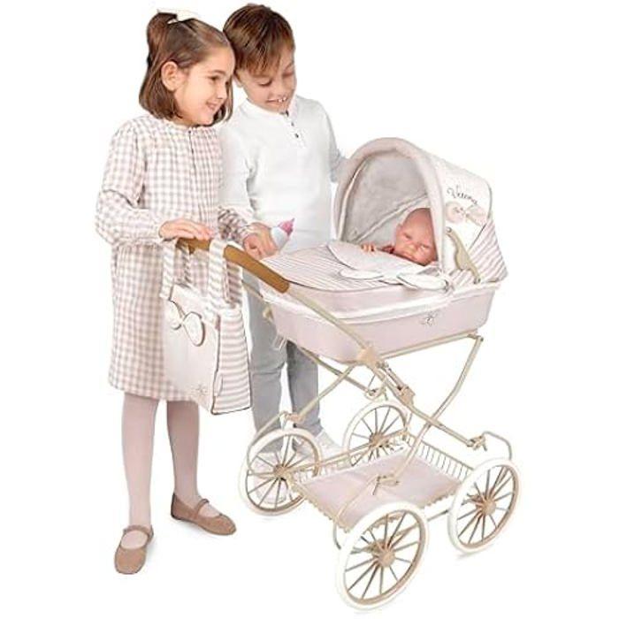 Poussette de Poupées - DE CUEVAS - Verona - Pliable - Sac assorti inclus - 81 cm de haut