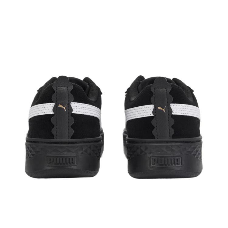 Puma Smash Platform Leather Scallop Color Block Versatile Low Top Lifestyle Casual Shoes Women sneaker 406748-03