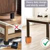 Wood Bed Furniture Risers 4 Inch Heavy Duty Risers, Supports up to 6,000 Lbs, for Sofa Couch Desk Chair Table Base Raising Space, Convenient Store