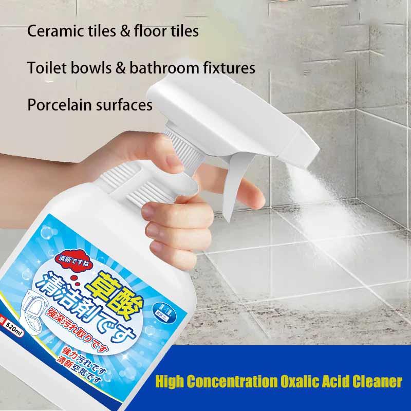 500ml High Concentration Oxalic Acid Cleaner Remover Tiles Toilet Ceramic Floor Stains Limescale Powerful Cleaning Liquid