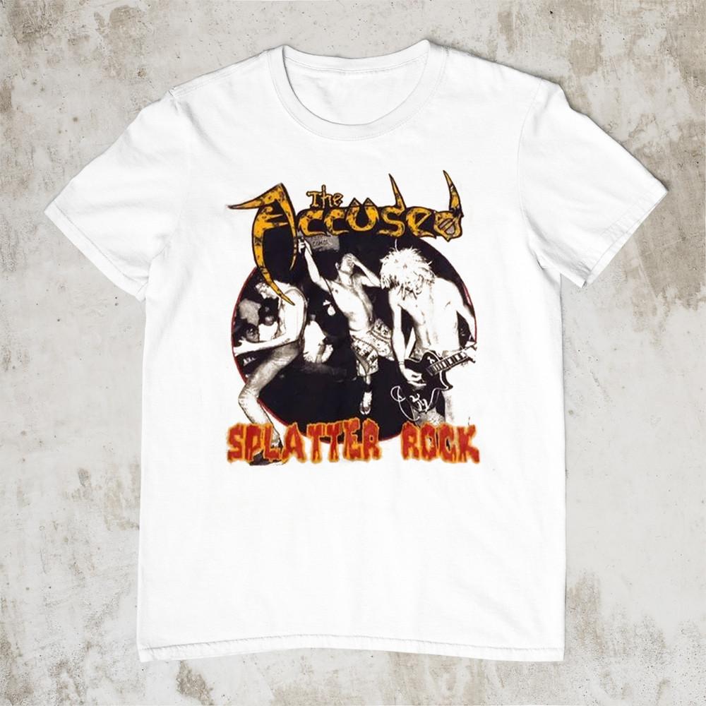 Collection The Accused  Short Sleeve Cottonn White All Size TShirt AE123 Unisex T-Shirt XXL
