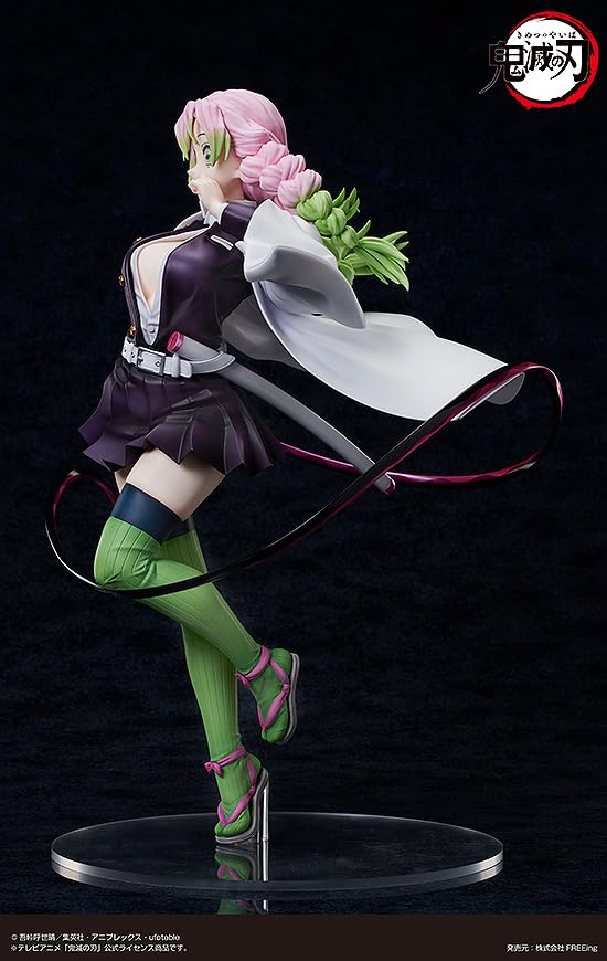 Demon Kimetsu no Yaiba Mitsuri Kanroji scară plastic pictat figurin finisat Slayer 1/4