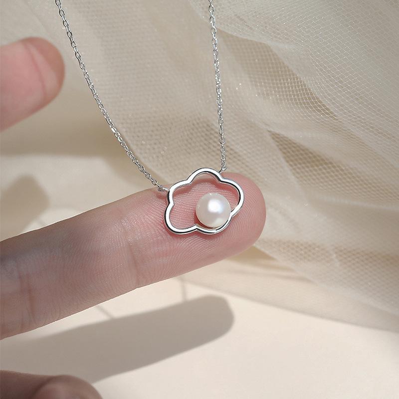 

Женское облачное жемчужное ожерелье - стиль Ins, нишевый дизайн, высококачественная цепочка с подвеской на ключицу, модный новый аксессуар