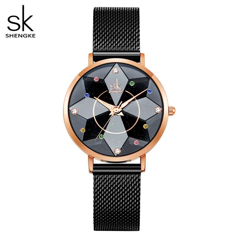 Guangzhou Watch Personality Geometric Hexagram Women'S Watch Women'S Niche Premium Quartz Watch 0157