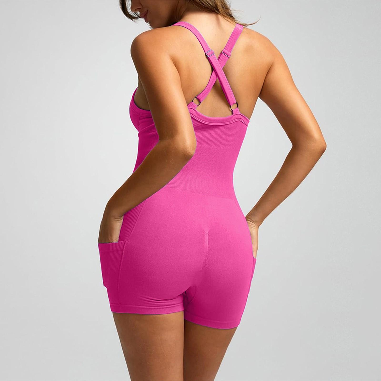 

Женский модный однотонный костюм для йоги с круглым вырезом и облегающей спинкой, комбинезон для йоги L