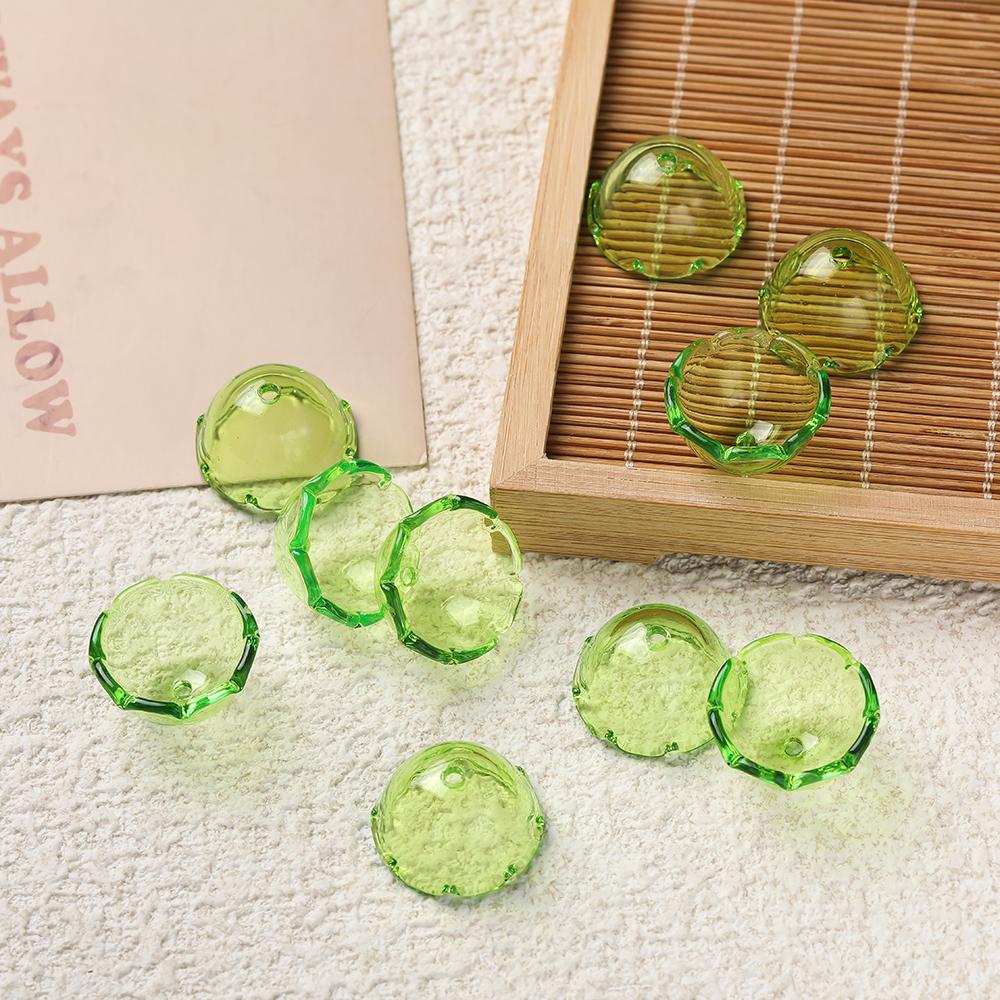 10pcs/lot Transparent Acrylic Jellyfish Wind Chimes Beads for Handmade DIY Decoration Phone Chain Jewelry Making Accessories