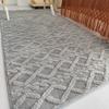 Plush Jacquard Carpet Anti-Slip Living Room Coffee Table Mat Gray Beige Simple Bedroom Bedside Rug Home Decorative Floor Cover