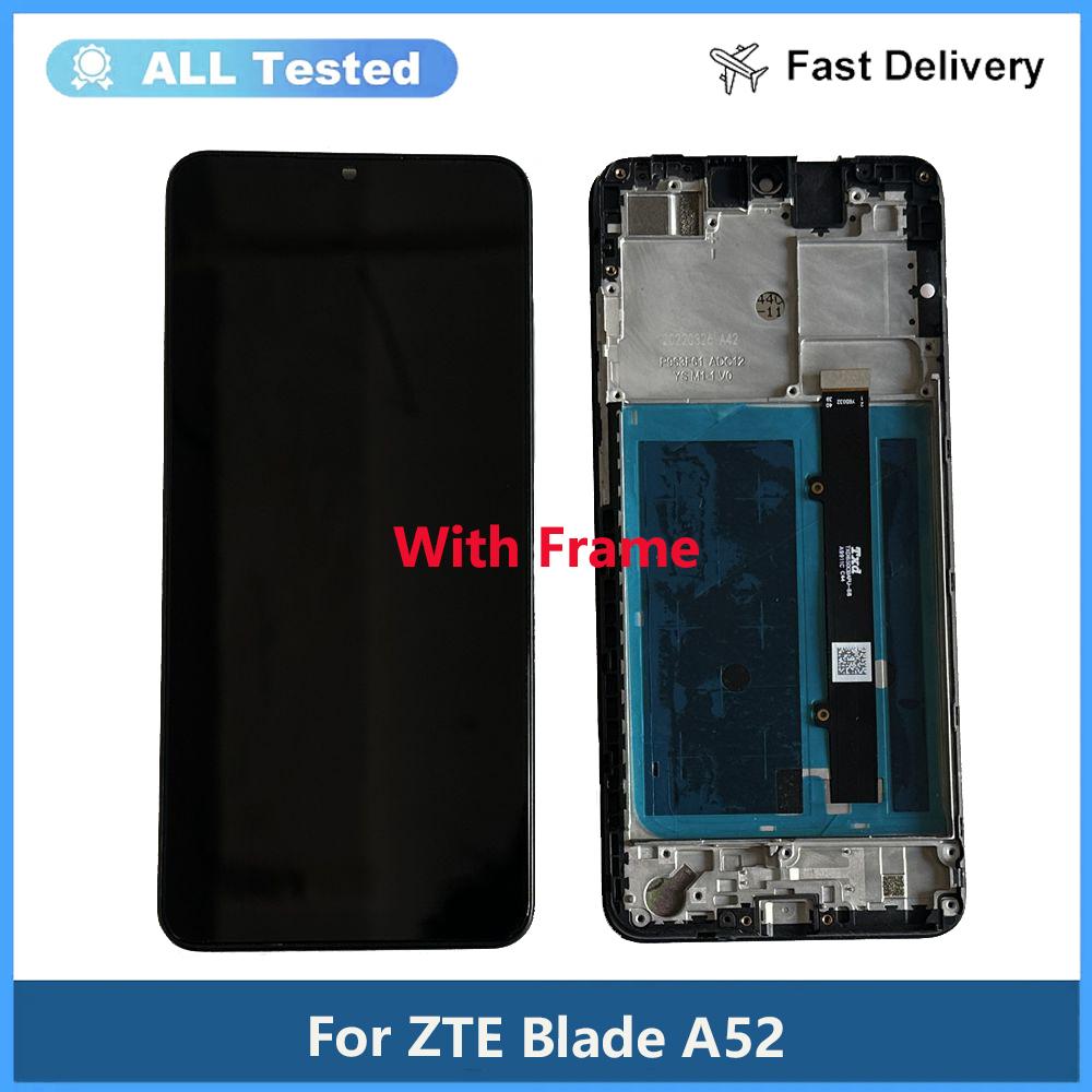 

LCD Screen and Digitizer Full Assembly For With Frame ZTE Blade A52