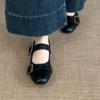 French retro Mary Jane shoes girl summer 2025 new fairy style skirt versatile one-word buckle belt leather shoes tide