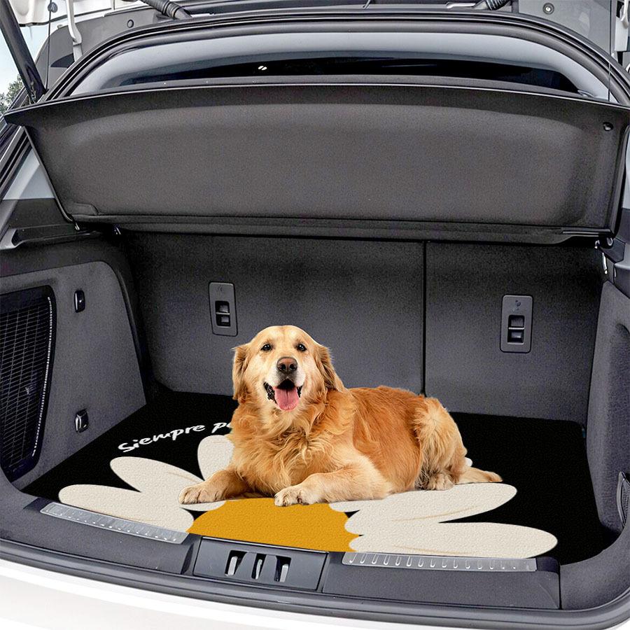 Daisy Print Car Trunk Mat Suitcase Mat Outdoor Mat Suitable for Various Sedan And SUV Models Car Interior Decor Storage Mat