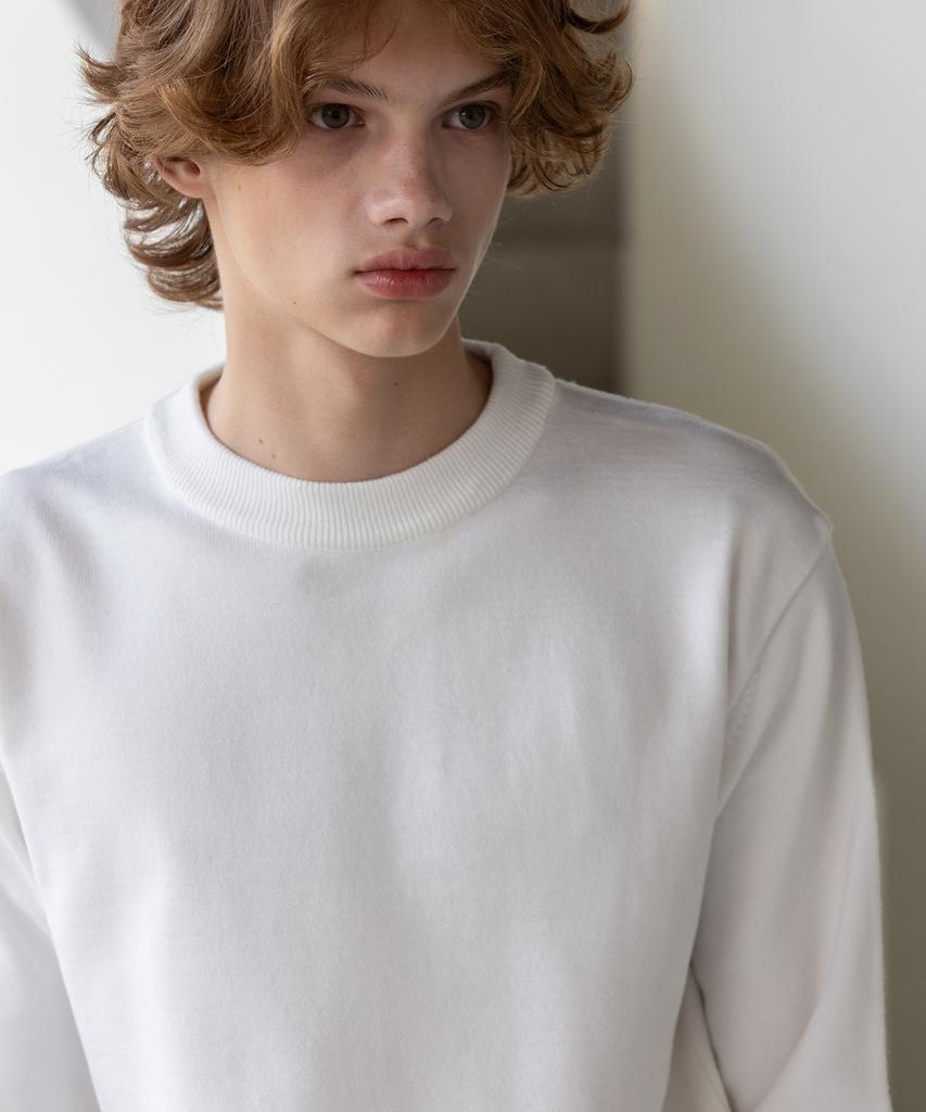 Dekkoloso Mode Herashi Round Knit [White]