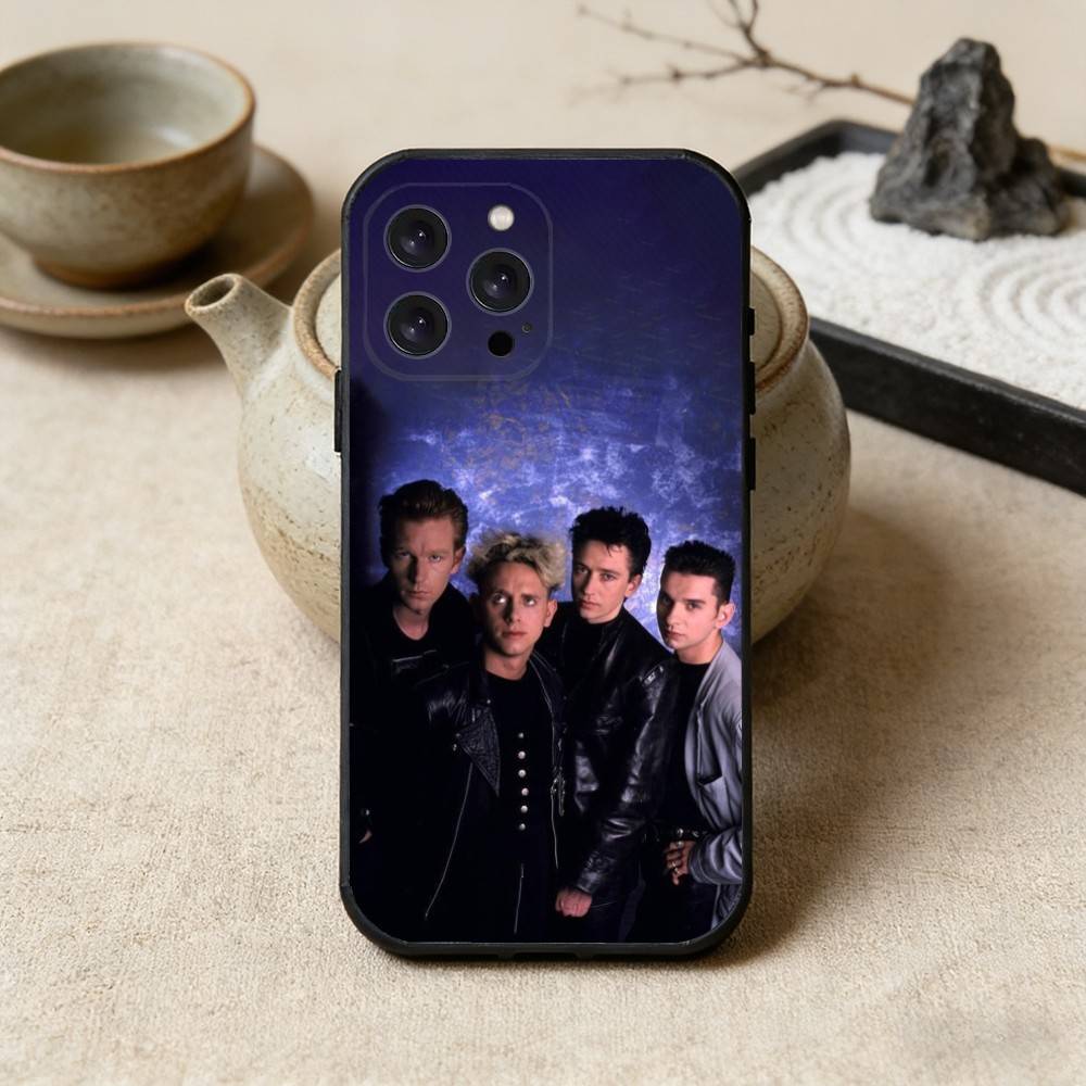 Band D-Depeche Mode Phone Case For iPhone 16,15,14,13,12,17,Pro Max,Plus Silicone Black Case iPhone14Pro