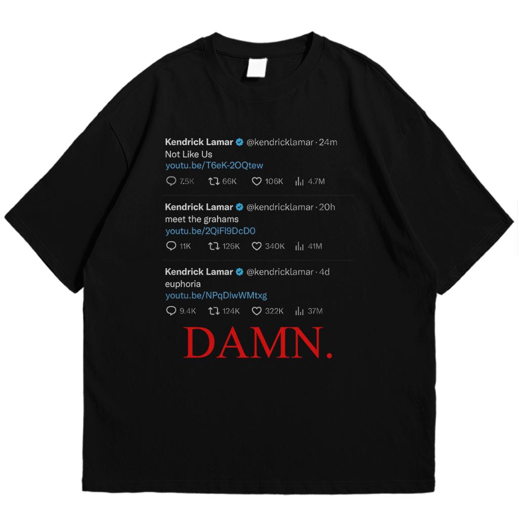 

Футболка Рэпер Кендрик Ламар X Дрейк Футболка Оверсайз Мужская Футболка Лето Новинка Мужская Женская Хлопковый Топ 4XL