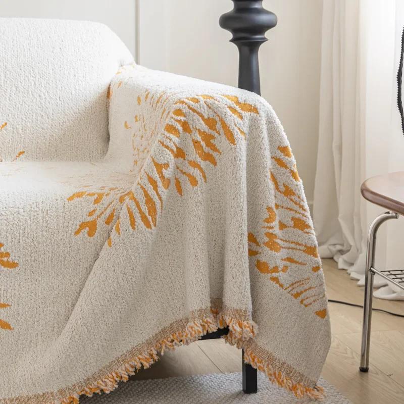Fireworks Jacquard Sofa Towel Cover Cloth Universal Cover Thickened Full Cover Cushion Living Room All-season Universal Blanket