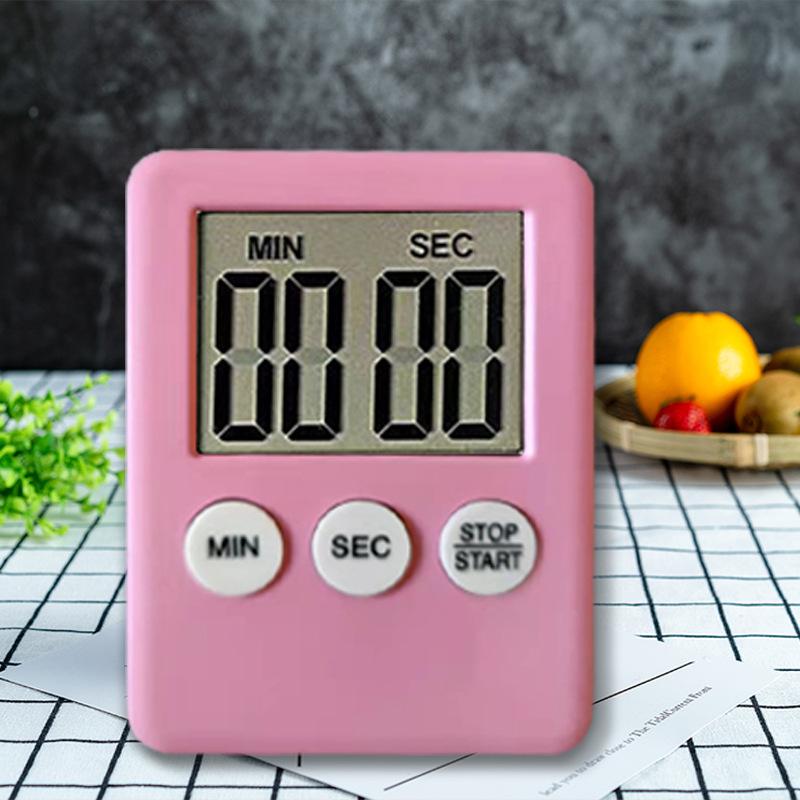 Kitchen Timer Electronic LCD Digital Screen Cooking Baking Clock Alarm Count Up Countdown Stopwatch Clocks Gadget Tool