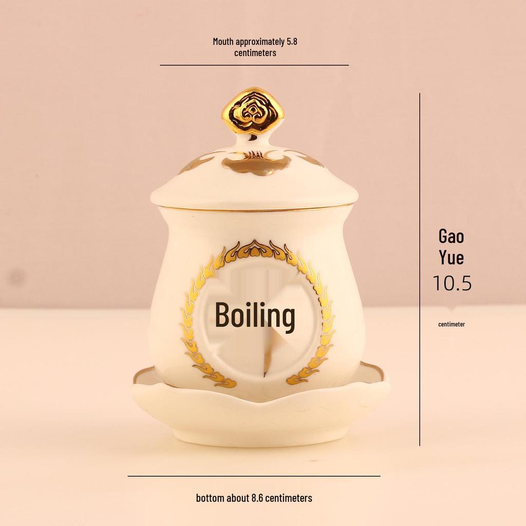 Keramische Opferbecher für Buddha, Guanyin und den Gott des Reichtums - Klein, Perfekt für Weihwasser und zum Anziehen von Reichtum.