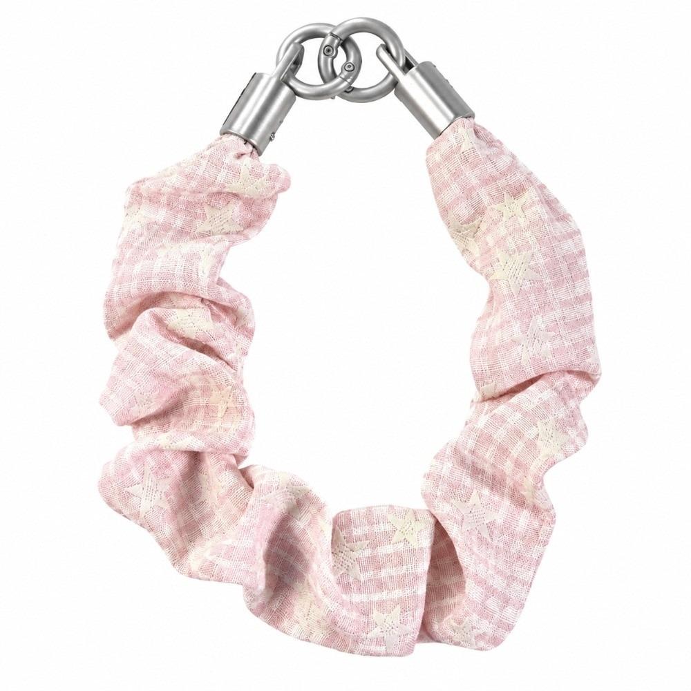 Anti-lost Stretchable Phone Lanyard Plaid Keychain Bag Pendant Scrunchie Phone Wrist Strap Women