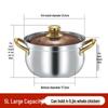 ZISIZ Stainless Steel Induction Soup Pot