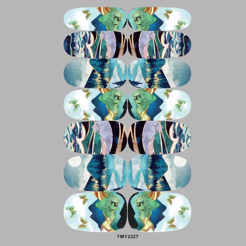 Marble Nail Art Stickers YMY2218-2229