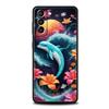 Ocean Animal Cute Dolphin Sea Turtle Phone Case Cover for Samsung Galaxy S25 S24 S23 S22 S20 S21 FE Ultra S10 S10E Plus Soft TPU