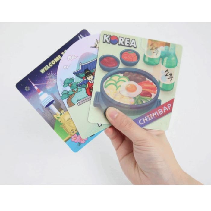 Artbox “Korean Food” Changing Sticker – Lenticular Souvenir Sticker Card.