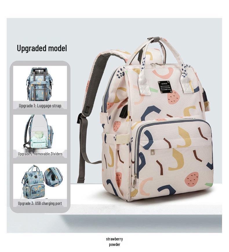 

Trendy Large Capacity Mummy Backpack: Stylish and Multifunctional for Mom and Baby