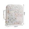 Quilted Bible Cover Case for Women with Pen Stickers Large Bible Case Zipper Pocket Protective Bible Carrying Case
