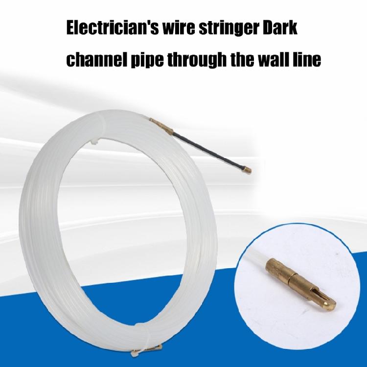 Upgrades Electrical Wire Threader,10M of Robusts 3mm Nylon Spirals 10M Nylon Retractable Line for Conduits Navigation
