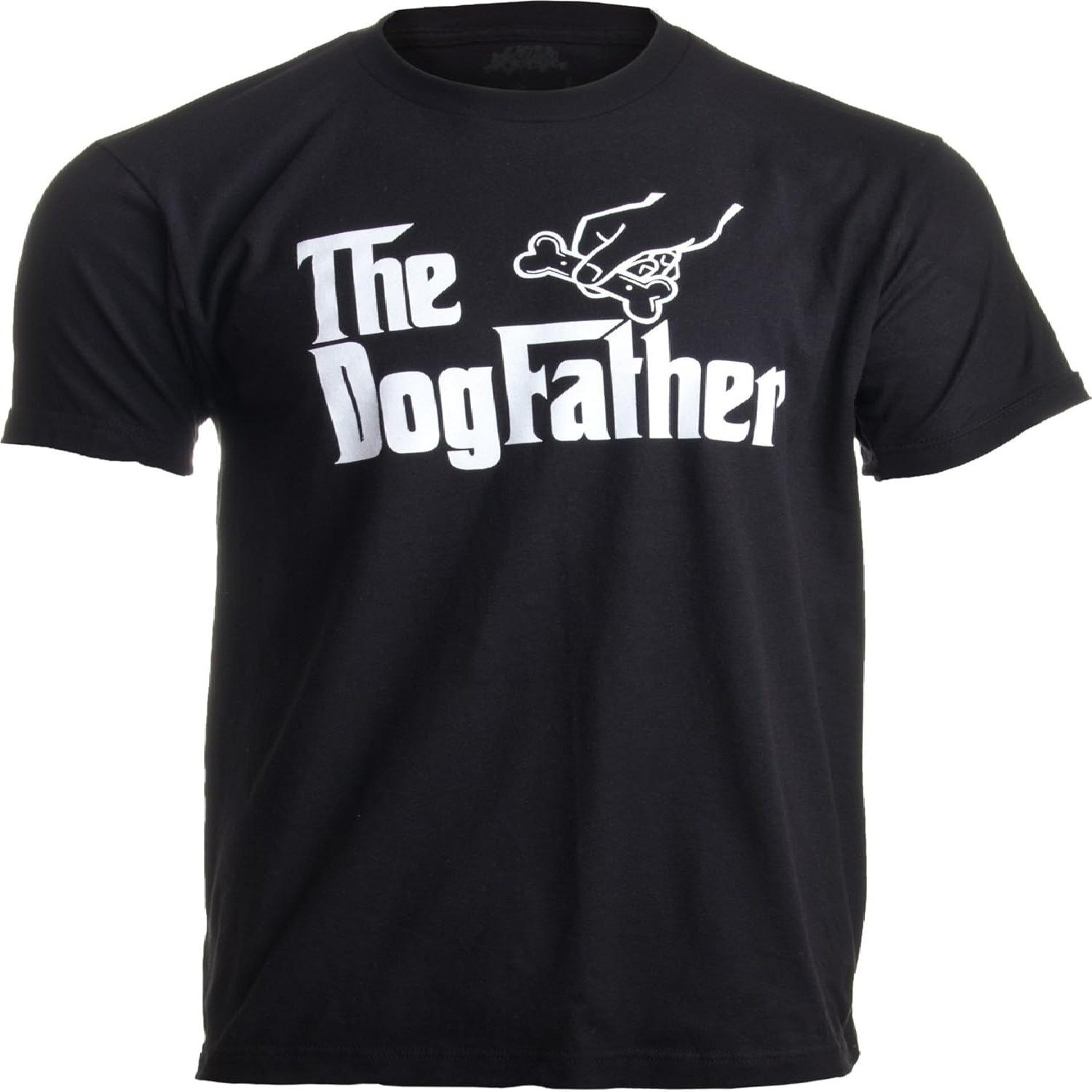 The Dogfather - Dog Father Dad Owner Funny Pup Cute Doggo Tee Pet Fun Humor Daddy T-Shirt S