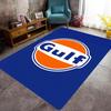 Tappeto con logo Gulf per soggiorno e camera da letto, tappetini per pavimenti, tappetino da bagno artistico, alla moda