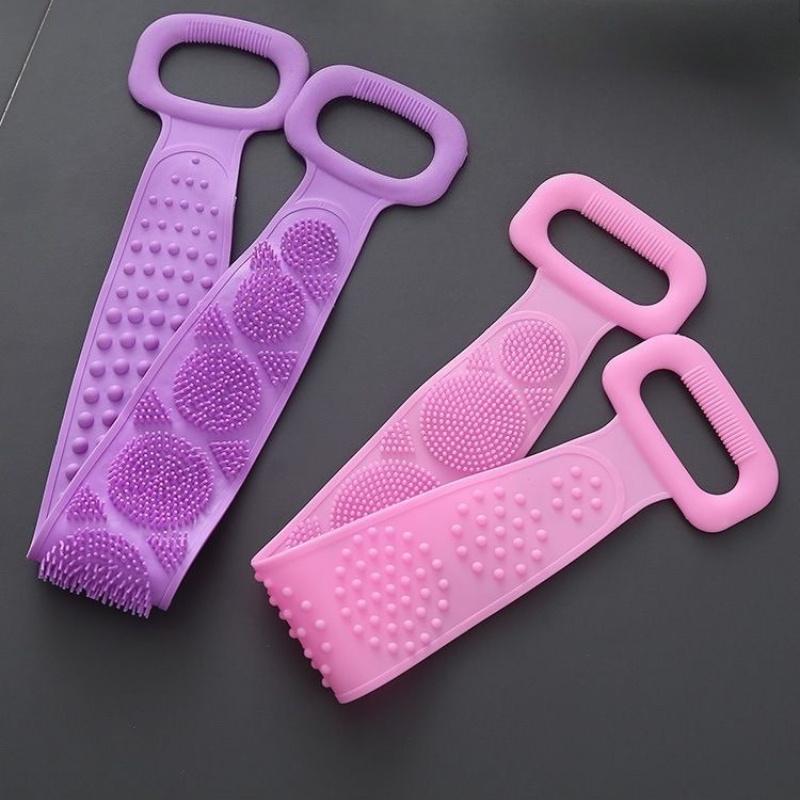 Silicone Shower Towel - Body Brushes | Unisex Bath Towels | Rubbing Back Shower Belt, Long Back Clean Brushes | Shower Specific.