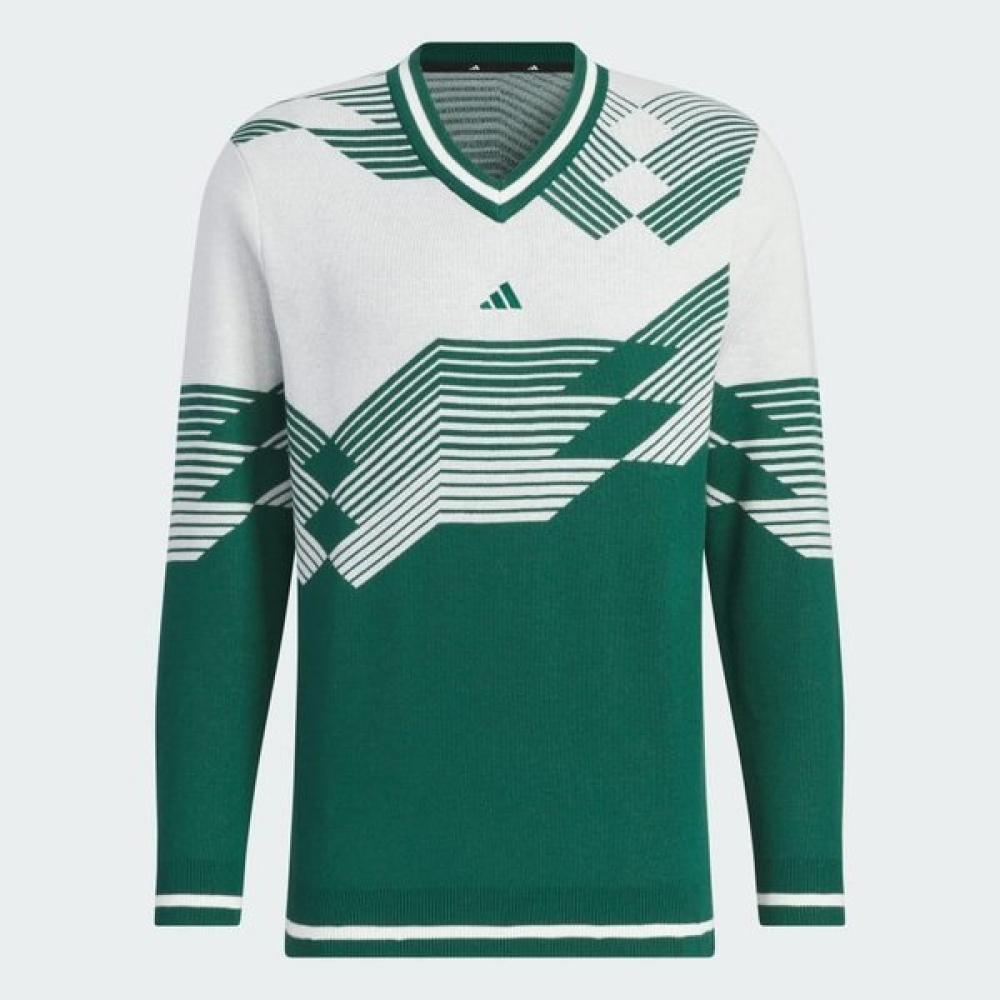 

AdidaS GolF 2024 F W Men S GolF Knit V Neck Long SleeVe pulloVer SWeater Im7246 0
