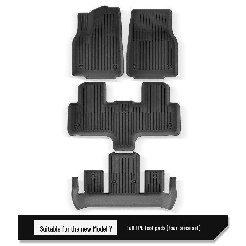 Tesla Model Y/6-Seater Full Coverage TPE Floor Mats for Interior Modification