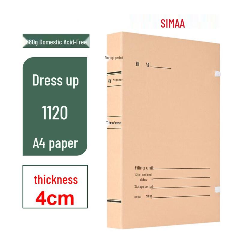 Xima Acid-Free Kraft Paper Archive Box