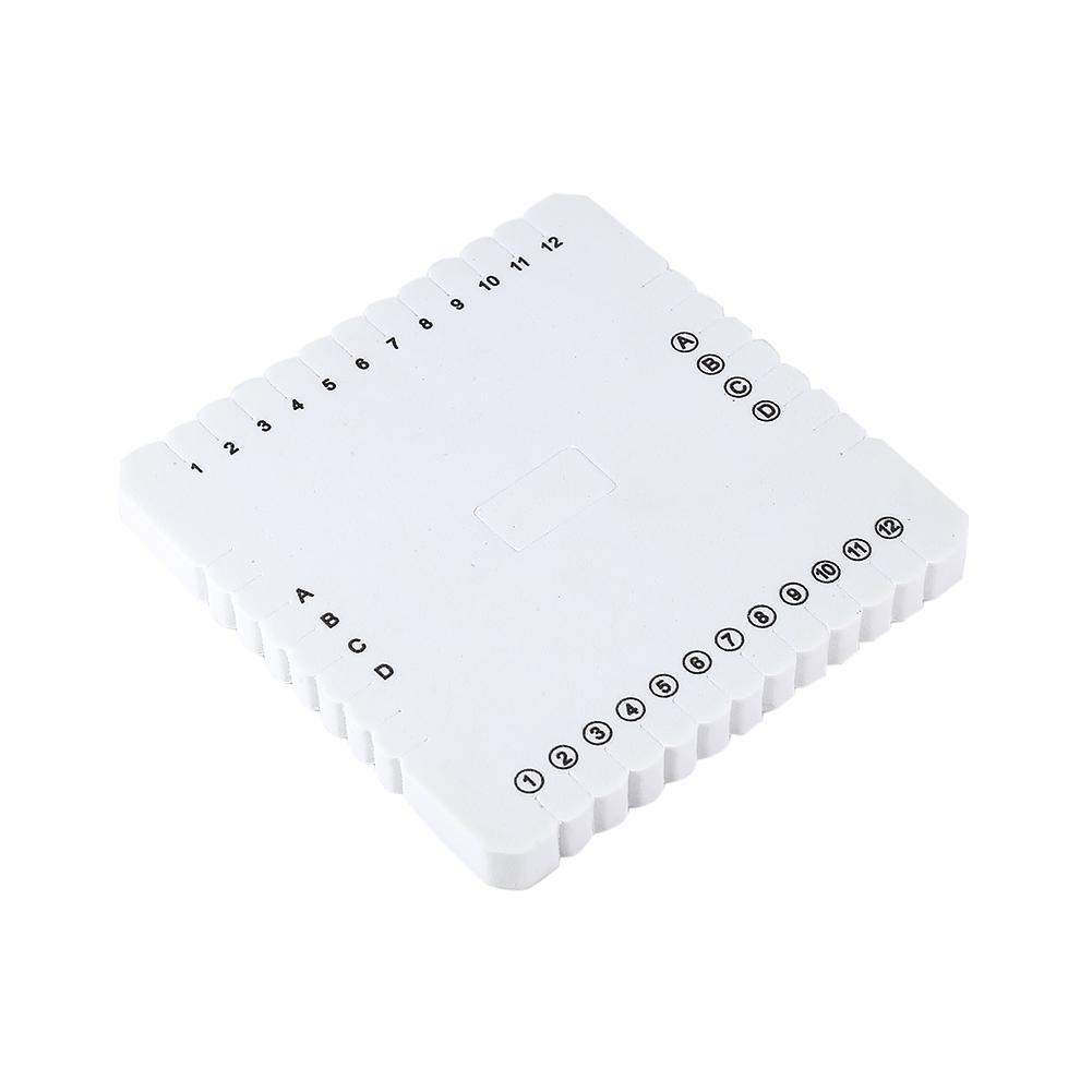 White Square EVA Foam Thread Disk Braiding Plate Braided Weaving Board(105mm)