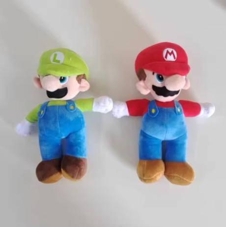 *Super Mario Bros Plush Classical Mario Luigi Cute Cartoon Stuffed Toy Soft Doll Xmas Gift