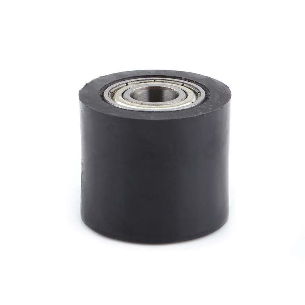 Chain Roller 10mm Chain Tensioner Motorcycle 10mm Drive Chain Pulley Roller Slider Tensioner Wheel Guide for Street Bike Motorcycle Black