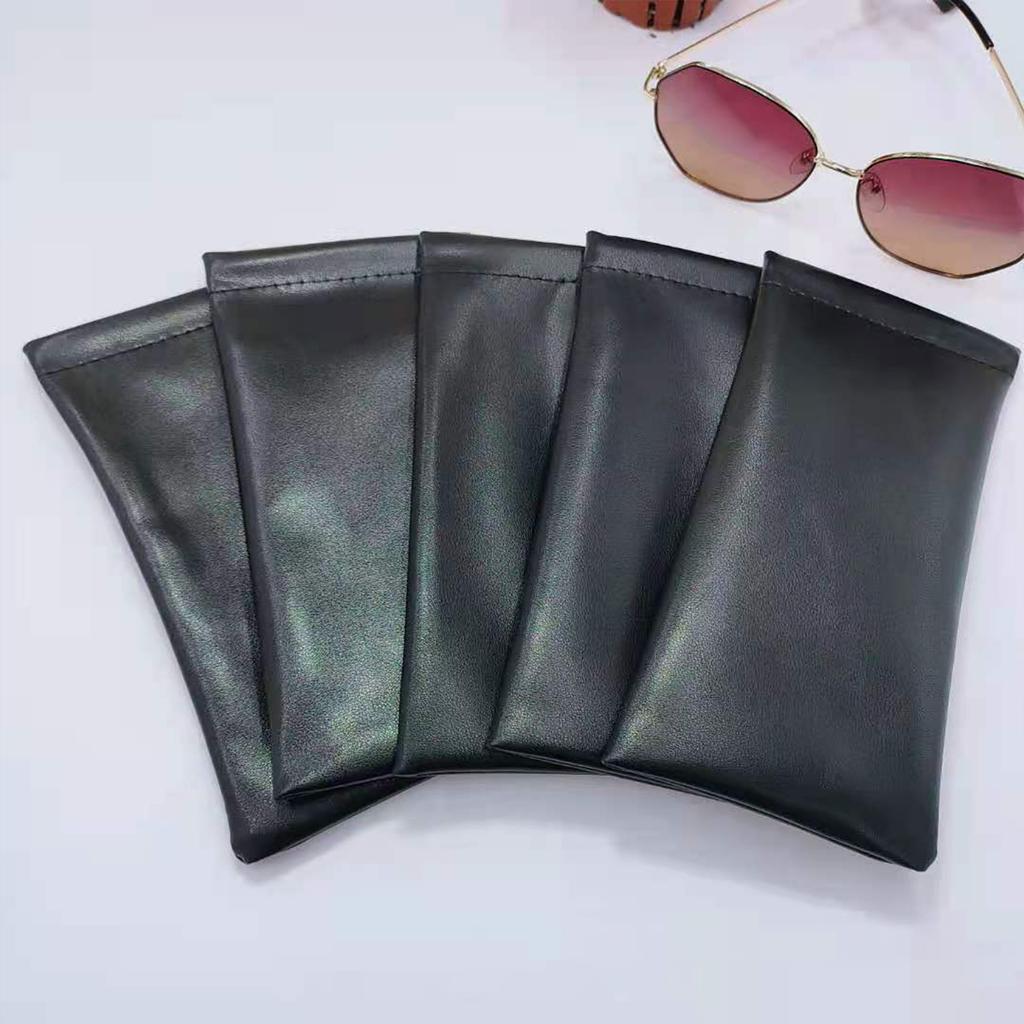 Soft Pu Leather Pouch Squeeze Sunglasses Pouch Sunglasses Case Sunglasses Bag Eyeglass Case Squeeze Top Sunglasses Pouch