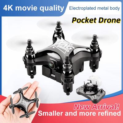 New K01 Mini Drone 4K Aircrat Aerial Camera Movie Quality Photography Connect To VR Remote Control Aircraft 360° Roll Aircraft Helicopter Kid Toy Gift