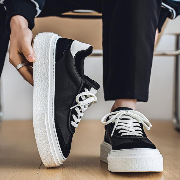 Men's Fashion Casual Low Top Skateboarding Shoes Boys Comfortable Sneakers Male Students Trending Soft Sole Classic Breathable Gym Non-slip