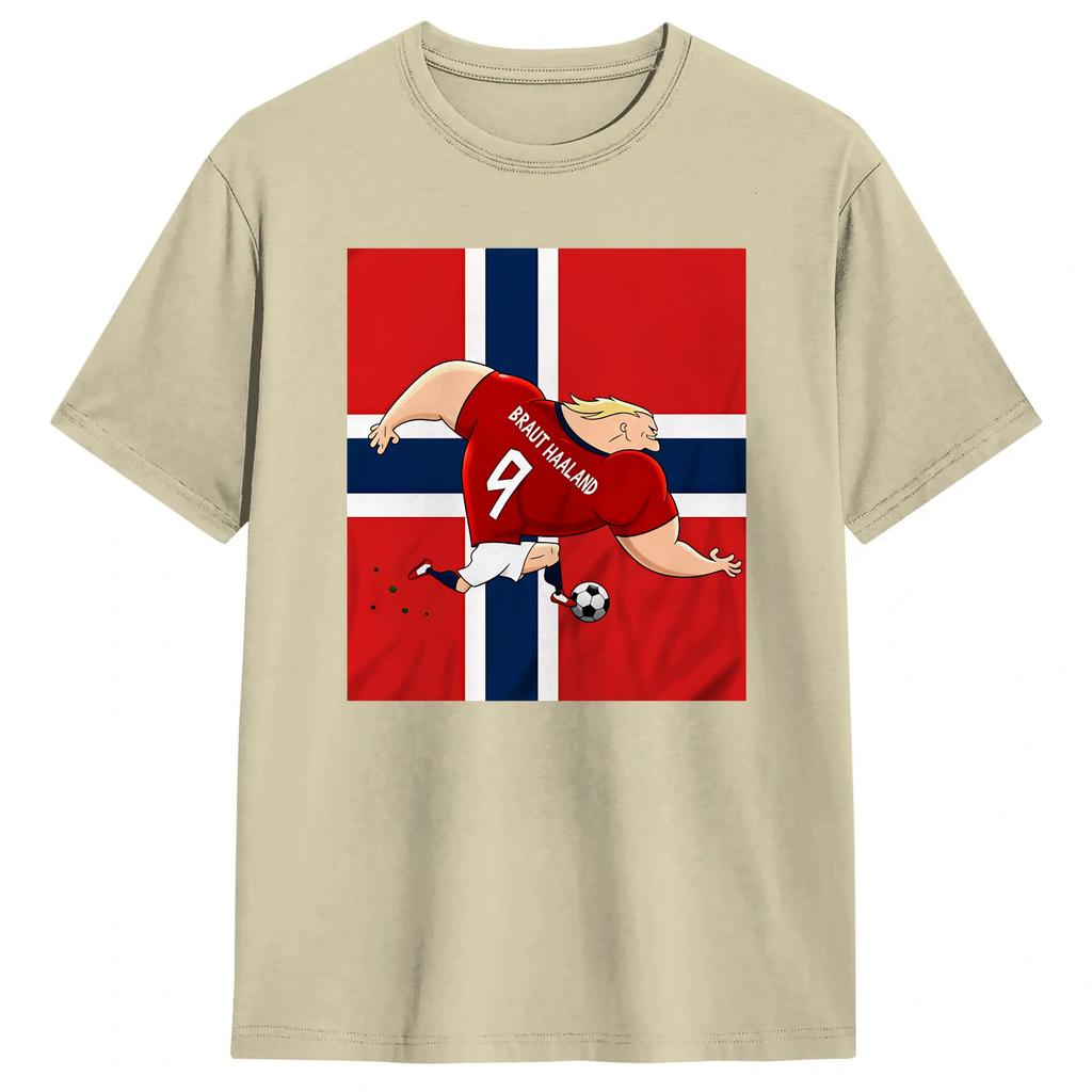 Erling Haaland 2026 T Shirt Beach Harajuku T Shirts Unisexs 100 Cotton O Neck Oversize Tees ShortSleeve Vintage Tshirt