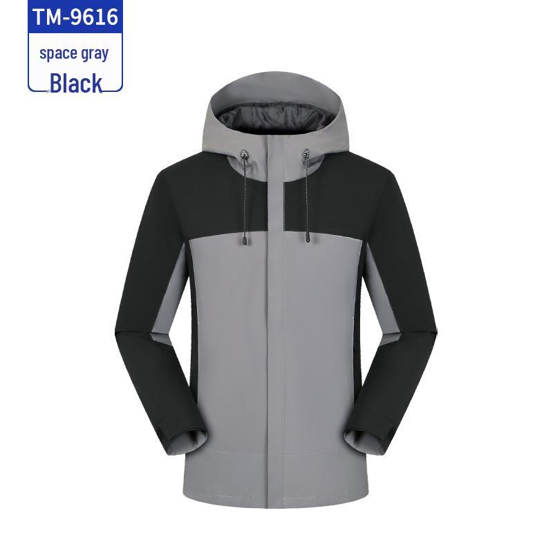 Hooded Color Block Windbreaker with Custom Logo & Embroidery