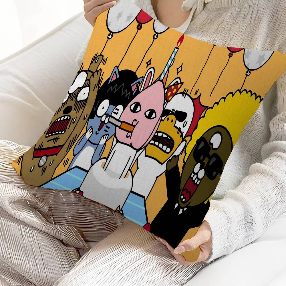 K-KAKAOS FRIENDS Pillowcases Home Bedding Decorative Pillow Cover Wedding Super Soft Pillow Case