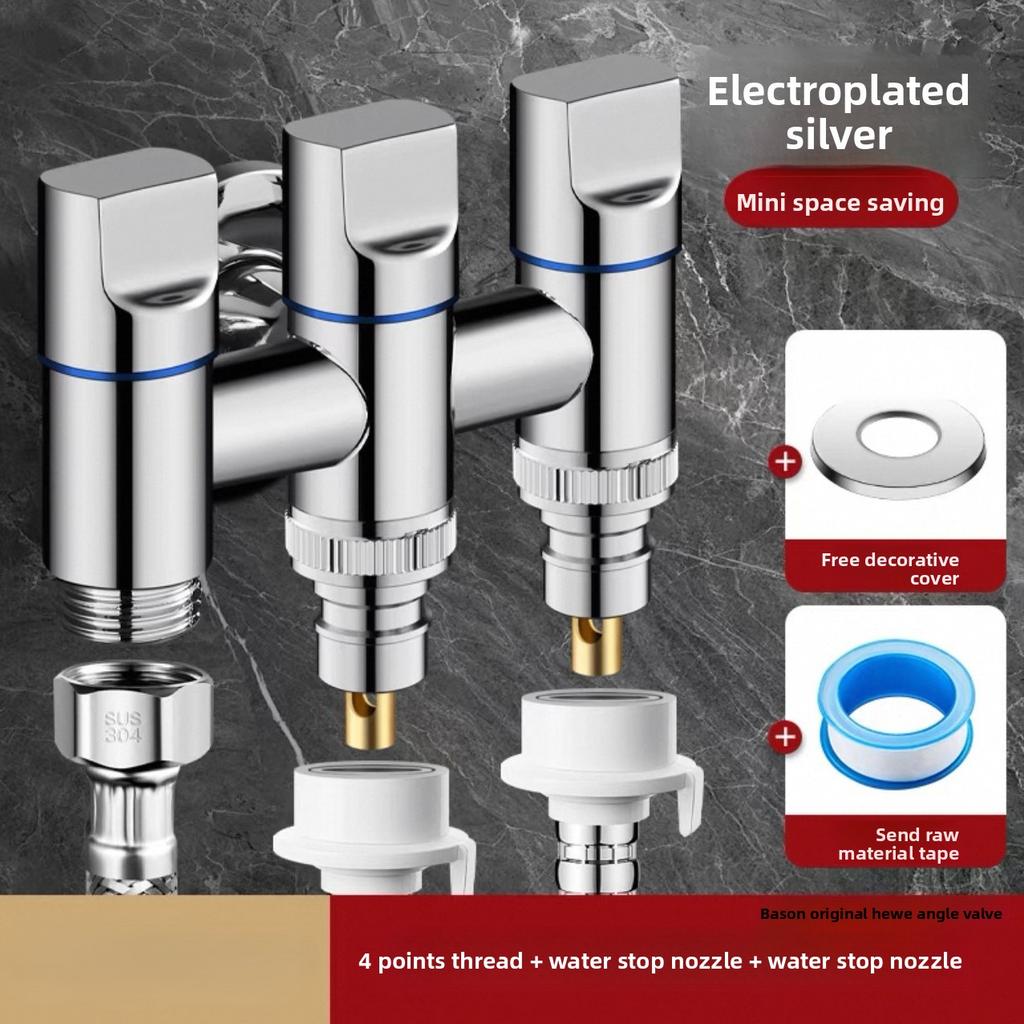 3 Ways Angle Valve Advanced Technology For Stable Water Flow Control With The Three Ways Multifunctional Diverter Valve 3/4''