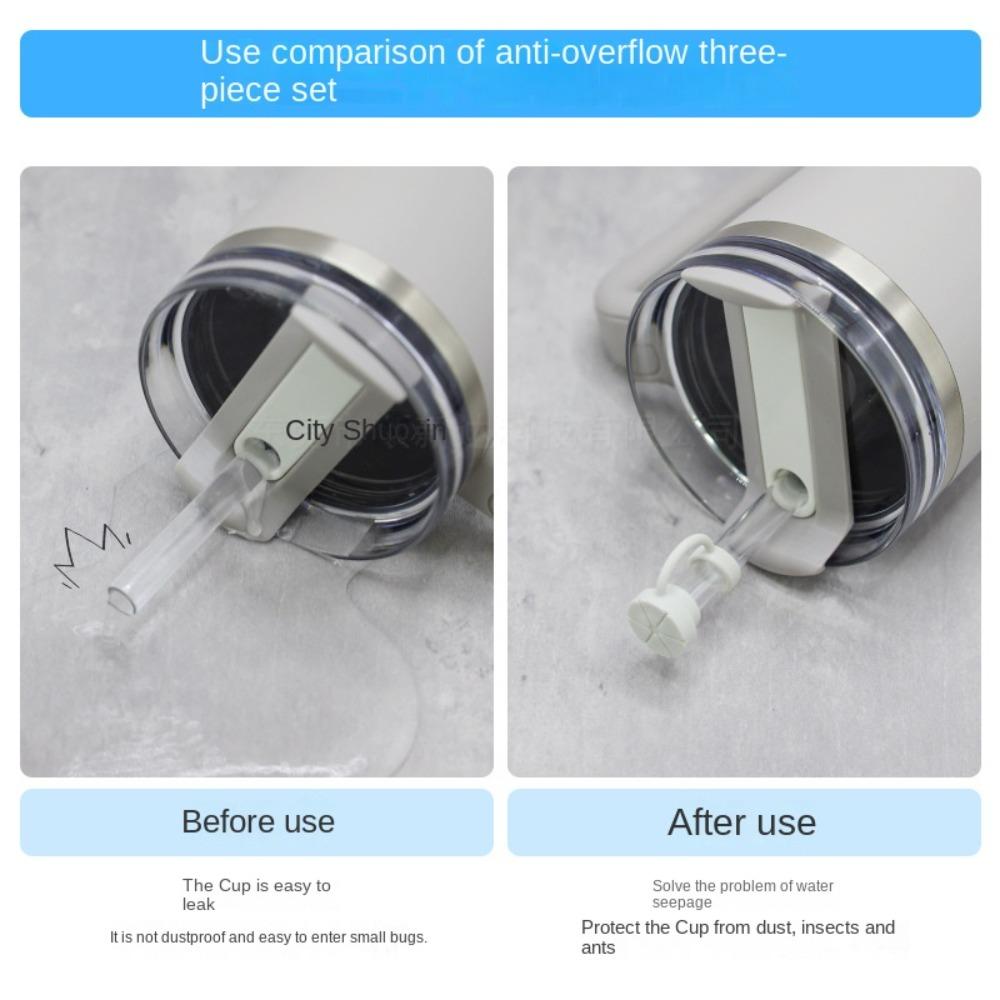 3Pcs/Set Dustproof Straw Cover Cap for Stanley Cup 20/30oz/40oz for Stanley Cup Accessories