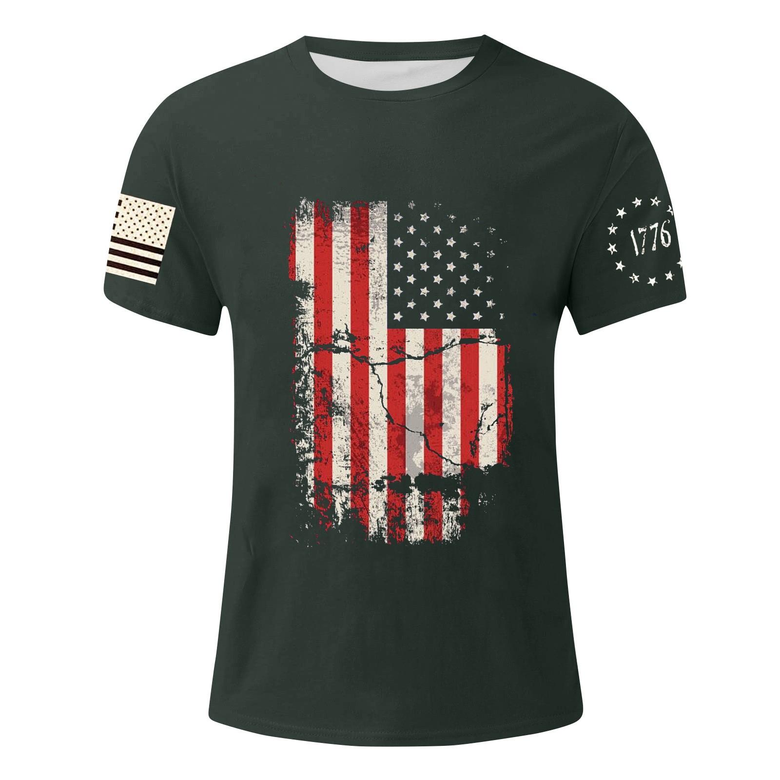 Мужская футболка с принтом ко Дню независимости — фото 6