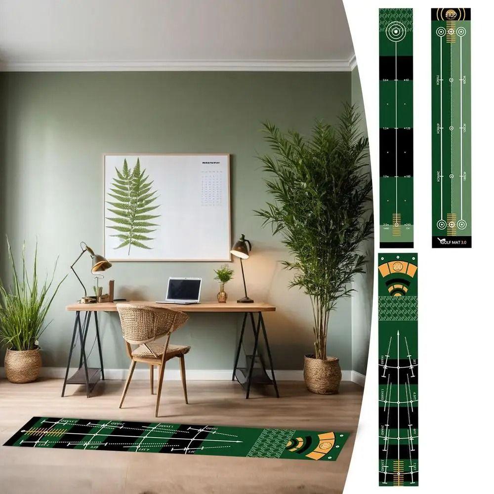 Foldable Golf Putting Practice Mat 50X300cm Golf Hitting Mat Golf Training Pad  Adults