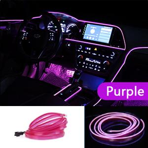 1M/3M/5M USB LEDowe Światło Ambientowe Do Samochodu Panel LED Deska Rozdzielcza Neonowy Pasek Dekoracje Wnętrza Atmosfera EL Światło Linia Rurka Z
