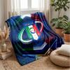 Italy Football Printed Flannel Blanket Skin Friendly Warm Decorative Throw for Indoor Couch Bed Daily Use