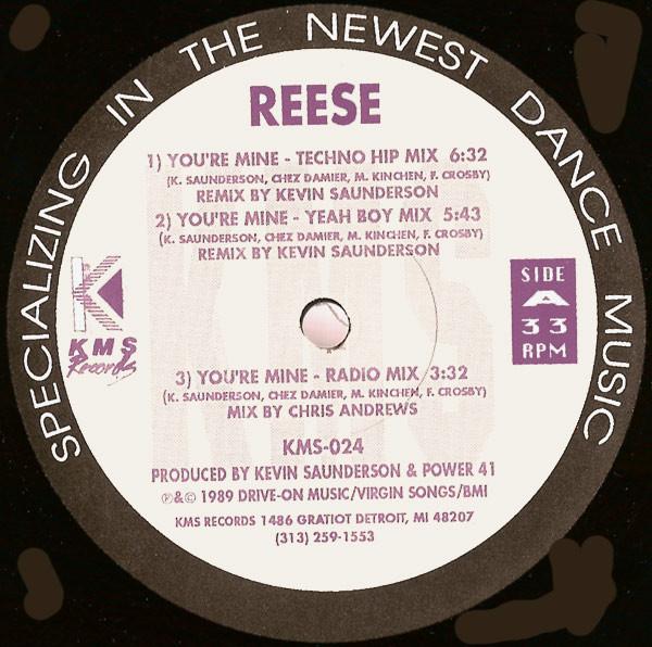 

12inch Record REESE - You re Mine KMS024 KMS 1989 US Dance & Electronica Used